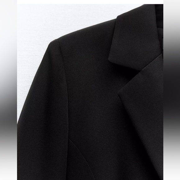 ZARA CUT OUT JUMPSUIT BLAZER WITH BELT - Picture 3 of 9